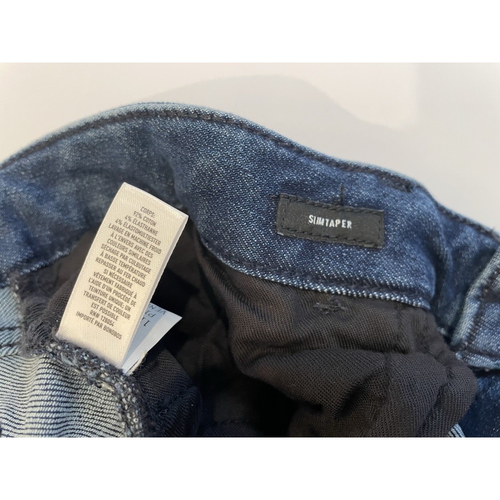 NEW Bonobos Slim Taper Jeans Mens 38x32 Blue Stretch Denim Pants Dark Wash - Picture 5 of 8